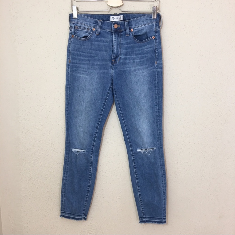 Madewell High Riser Skinny Jeans Jasper Wash 28